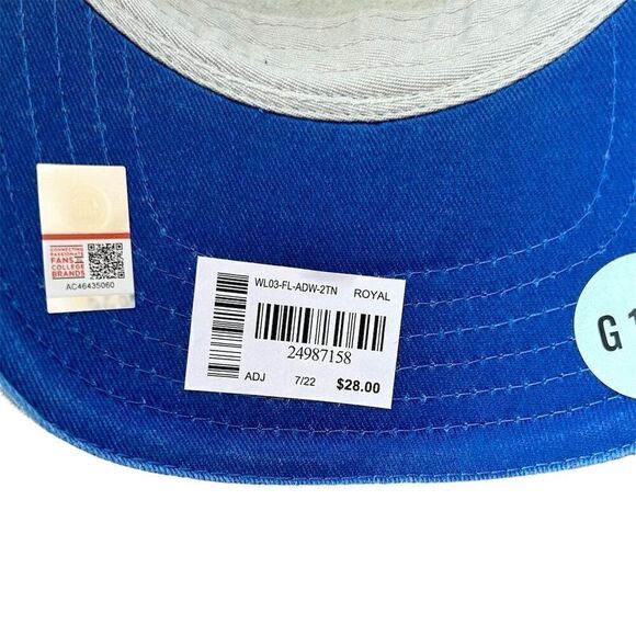 Florida Gators Women's Trucker Snapback Hat Royal/White Top Of The World - Picture 6 of 6